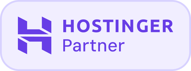 Hostinger partner badge